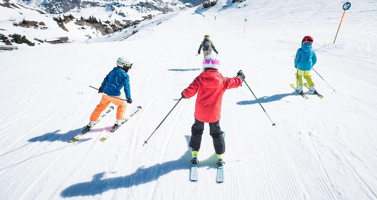 Size for kids piste skis