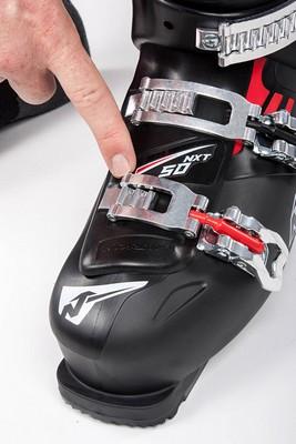 Ski boot setting