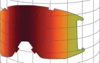 schermo del cilindro della maschera da sci