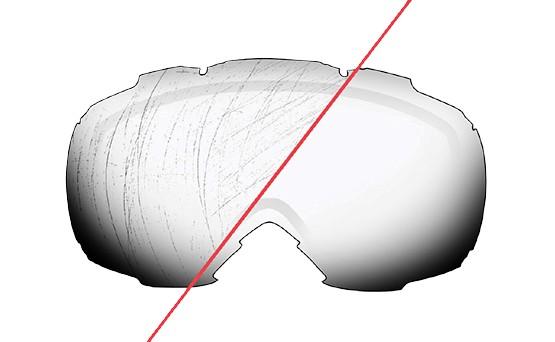 tratamiento antirrayaduras máscara de esquí