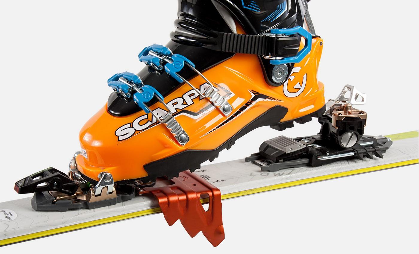 Crampon on touring bindings