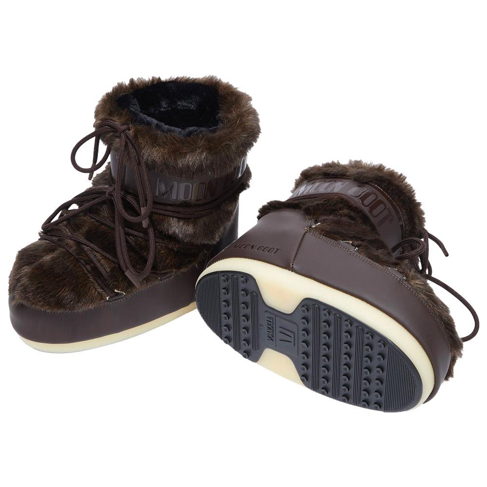 Moon Boot Snow boots Icon Low Faux Fur Brown - Winter 2023 | Glisshop