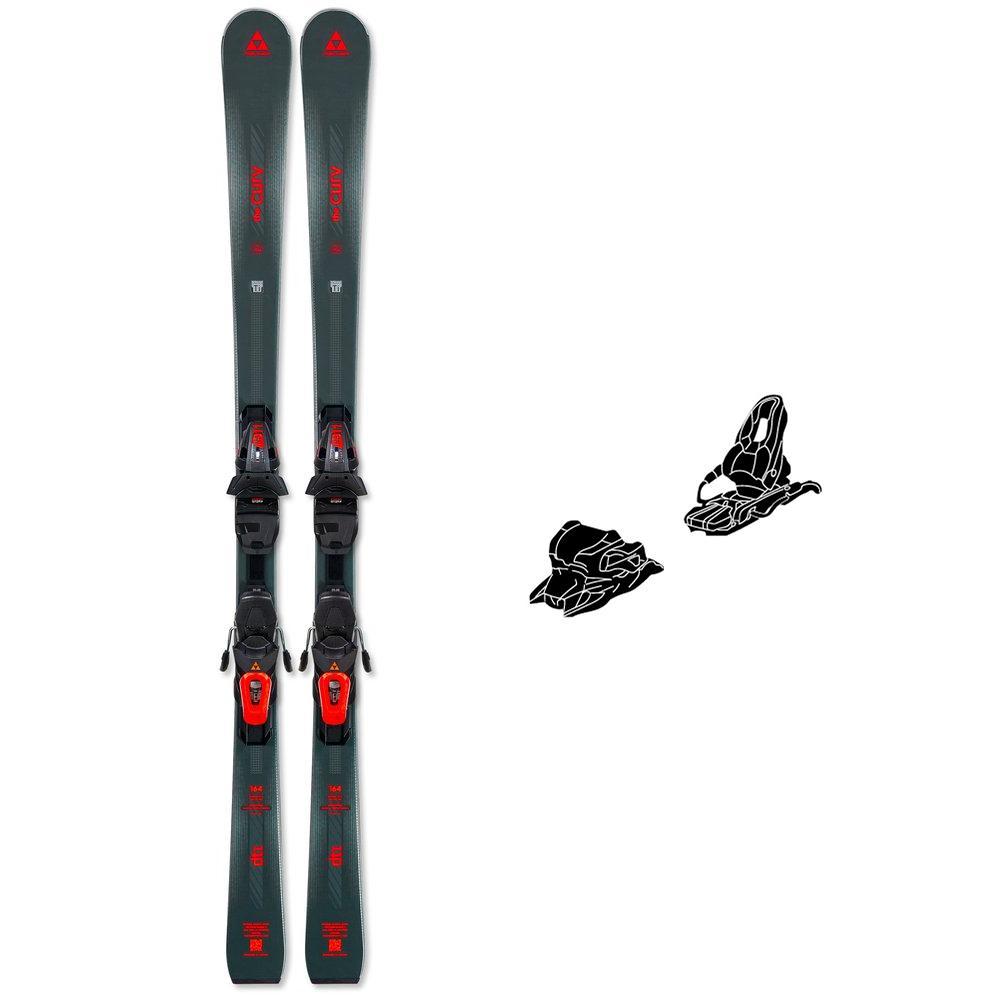 Fischer - Pack Ski The Curv DTI Lyt Pr Red - 164 + Rs11 Gw Powerrail Br.78 Solid Black Flashred - Ski