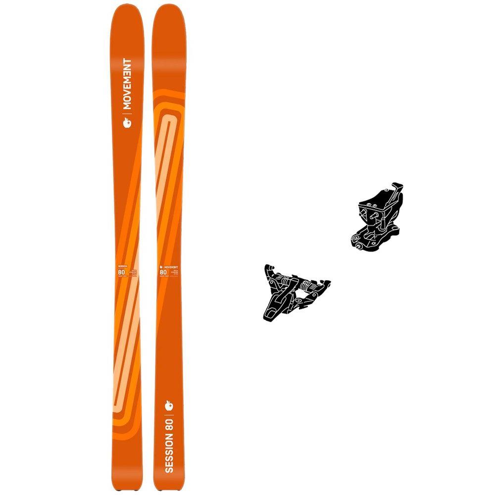 Movement - Pack Touring skis Session 80 Jr - 153 + F5 Jr Tour 90mm Anthracite White - Touring skis