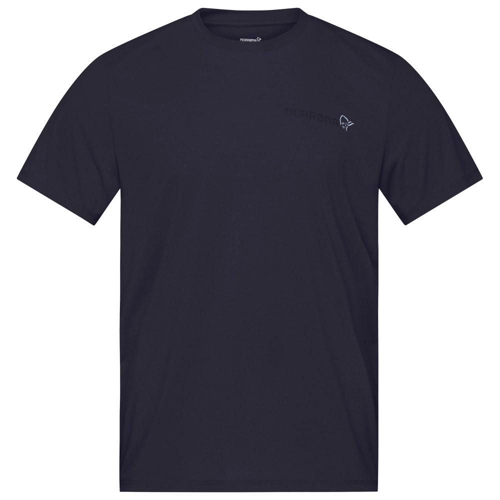Norrona - Femund Tech Caviar Black - L - Hiking tee-shirt