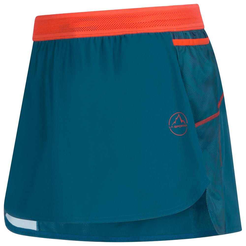La Sportiva - Auster Skirt Storm Blue Lagoon - M - Rock für Trailrunning - Größe M - Blau - Damen - Glisshop.de