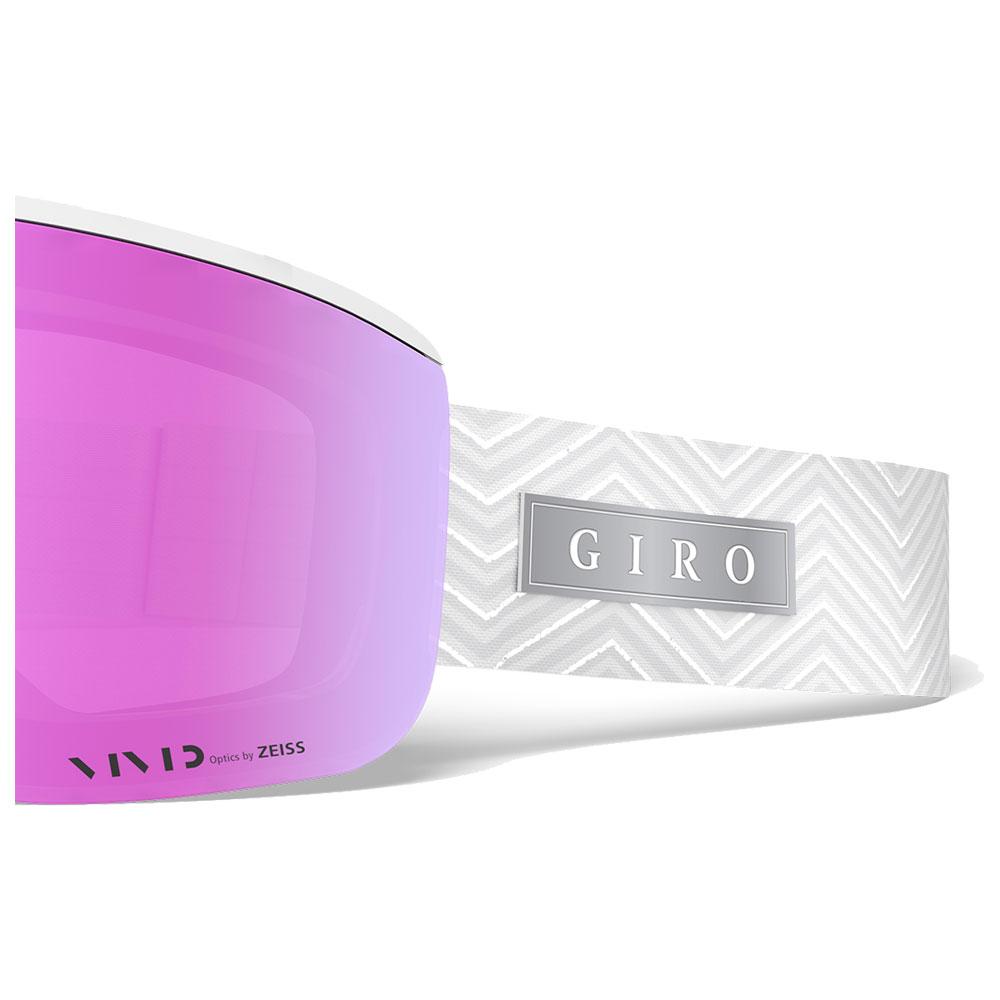 Giro Goggles Ella White Zag Vivid Pink + Vivid Infrared Back