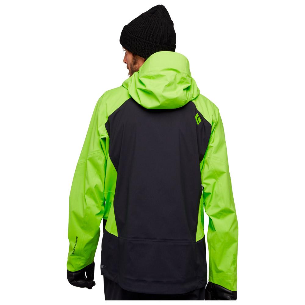Black and lime green jacket shop