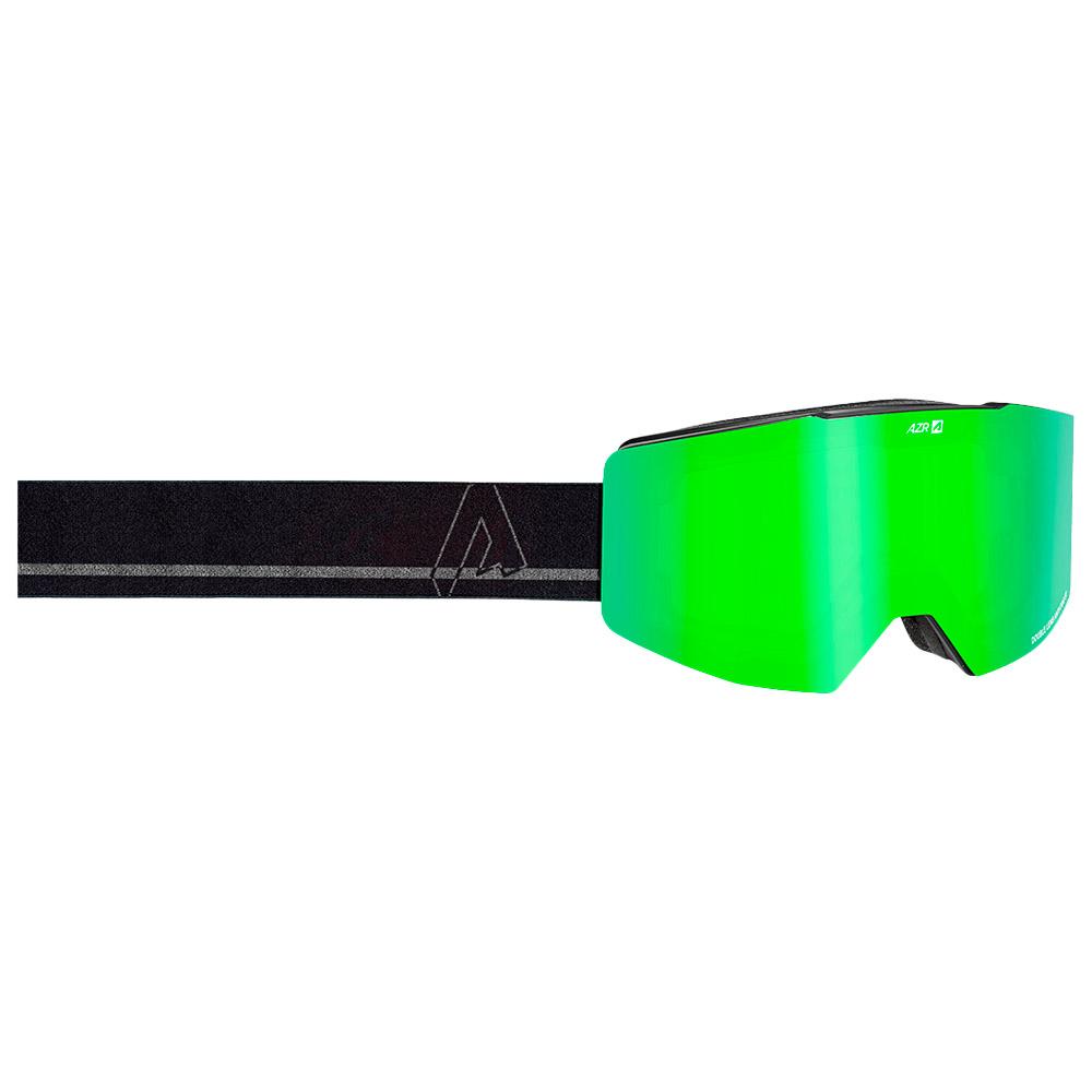 AZR - Power Otg Noir Mat Vert Multicouche + Jaune - Goggles