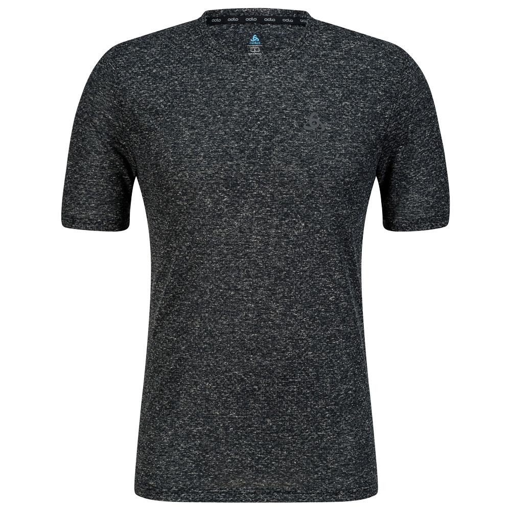 Odlo - Active 365 Linencool T-Shirt Crew Neck SS Black Melange - M - Trail T-Shirt - Größe M - Schwarz - Herren - Glisshop.de