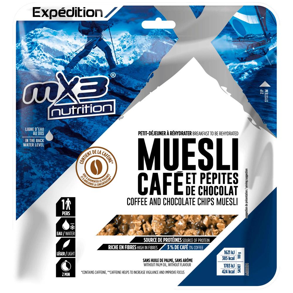 MX3 Nutrition - Muesli Café & Pépites De Chocolat 110 g. - Freeze-dried meals