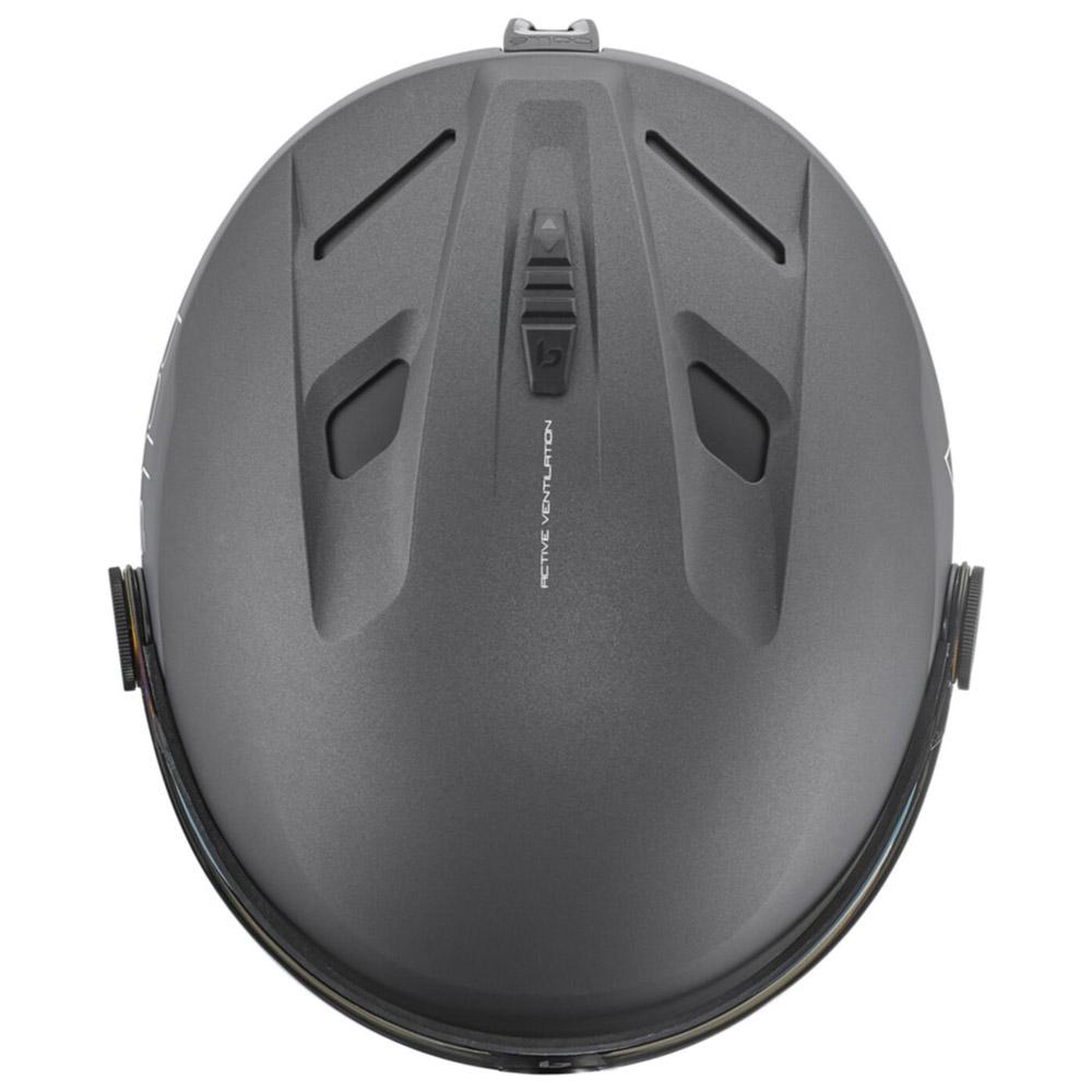 Casque De Ski Bollé V-Atmos - Visière Photochromique Cat.1 à 3, Taille M, Noir Mat - Technologie AViD, Ventilation Réglable - 13