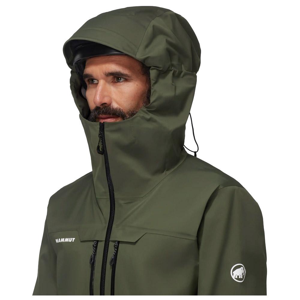 マムート MAMMUT 　Haldigrat HS Hooded Jacket Mammut Ski Jacket Haldigrat Hs Hooded Jacket Men Dark Marsh Black