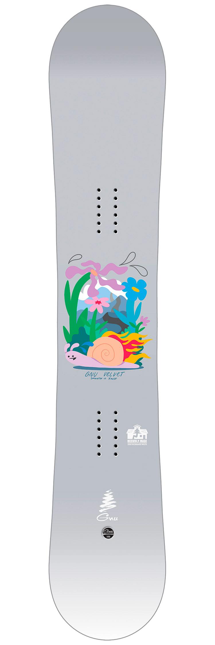 Gnu - Pack Snowboard Velvet - 143 + Queen - Snowboard