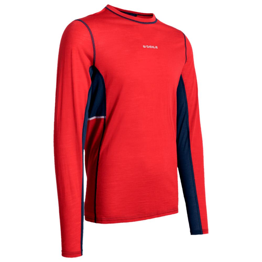 Bjorn Daehlie - Performance Wool Long Sleeve Crimson - M - Funktionsunterwäsche - Größe M - Crimson - Herren - Glisshop.de
