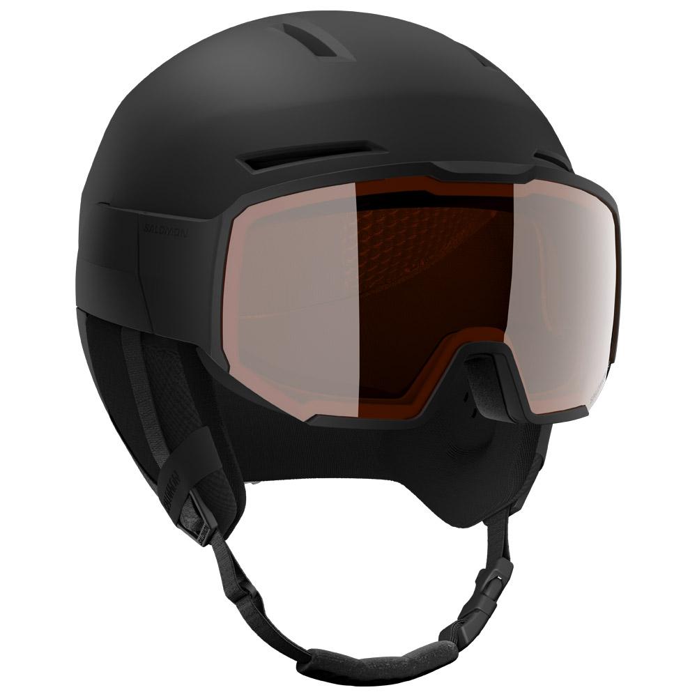 Salomon - Osmo Black Flash Tonic Orange - S - Helmet w/ visor