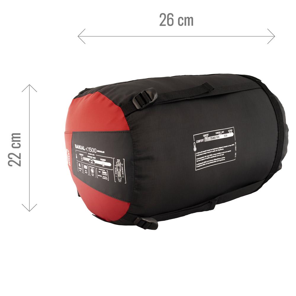 Sac de couchage Millet Baikal 1500 Reg Red Left Zip Été 2023