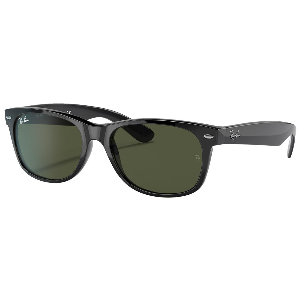 Ray Ban - RB2132 New Wayfarer Classic Polished Black Green G-15 - 58 - Sunglasses