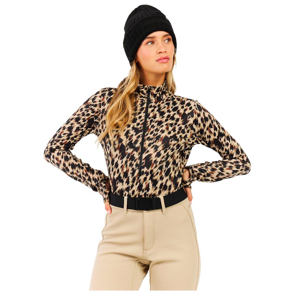 Protest - PrtCosmic 1/4 Body Zip Top Bamboo Beige - XS - Technical underwear
