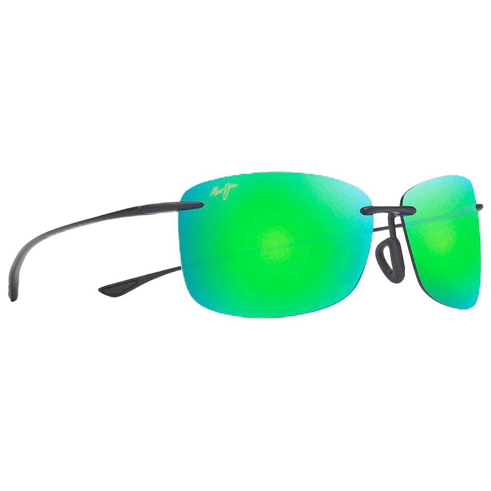 Maui Jim - Akau Matte Black Mauipure Lt Mauigreen - Sunglasses