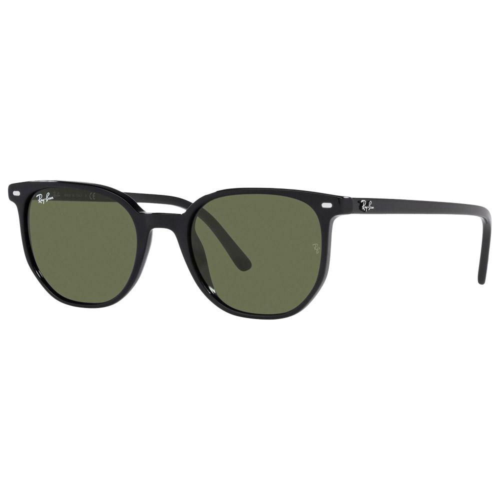 Ray Ban - RB2197 Elliot Polished Black Green G-15 - 52 - Sunglasses