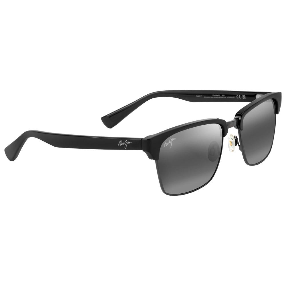 Maui Jim - Kawika XL Shiny Black Neutral Grey MauiPure - Sunglasses