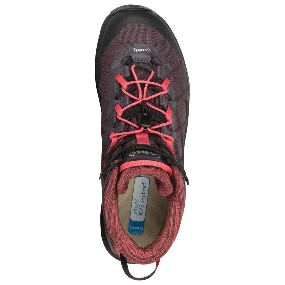 Aku Botas de senderismo Rocket Mid Gore-Tex W's Deep Violet Coral Parte superior Aku Botas de senderismo Rocket Mid Gore-Tex W's Deep Violet Coral Parte superior