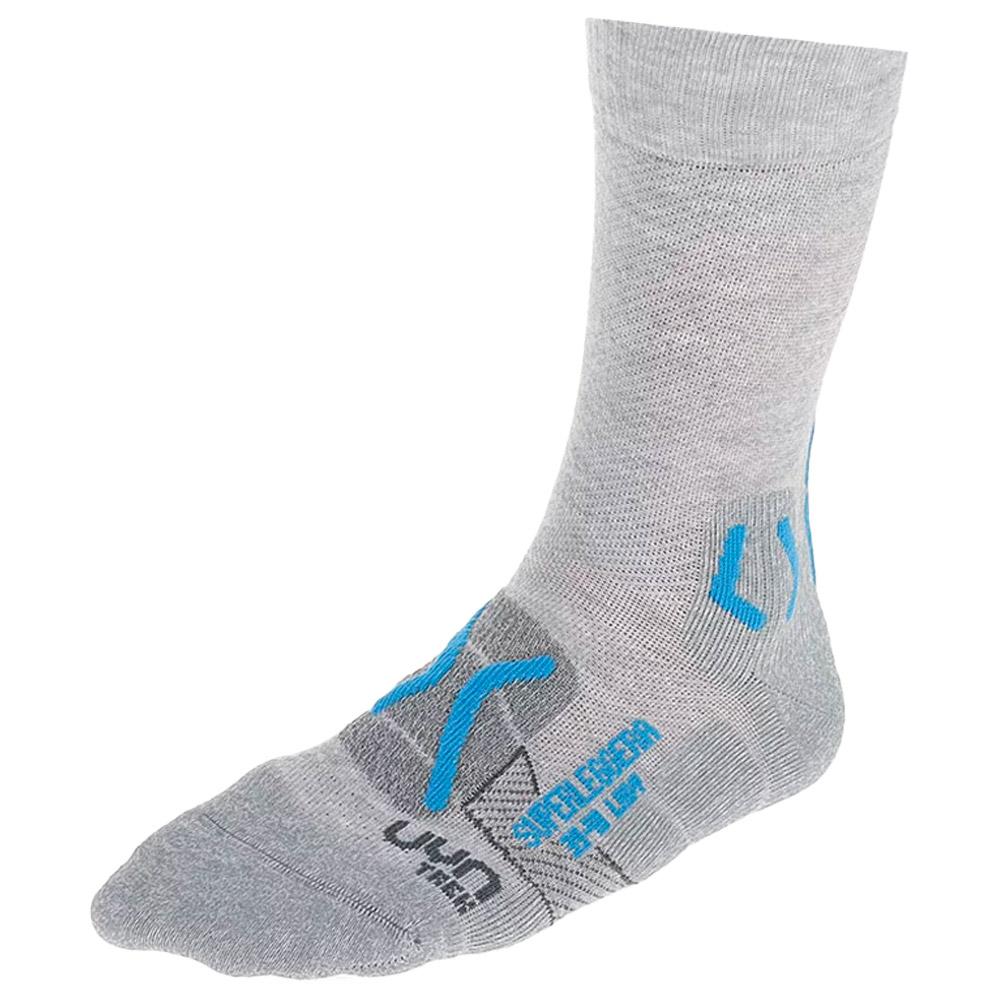 Uyn - Trekking Superleggera Lady Grey Turquoise - 41-42 - Socken - Größe 41-42 - Grau - Damen - Glisshop.de