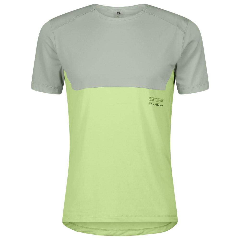 Scott - Tee M's Endurance Tech Short Sleeve Spray Grey Acid Yellow - M - Trail tee-shirt