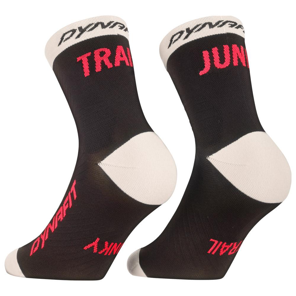 Dynafit - Trail Mid Socks Black Out Overcast - 43-46 - Socken - Größe 43-46 - Schwarz - Glisshop.de