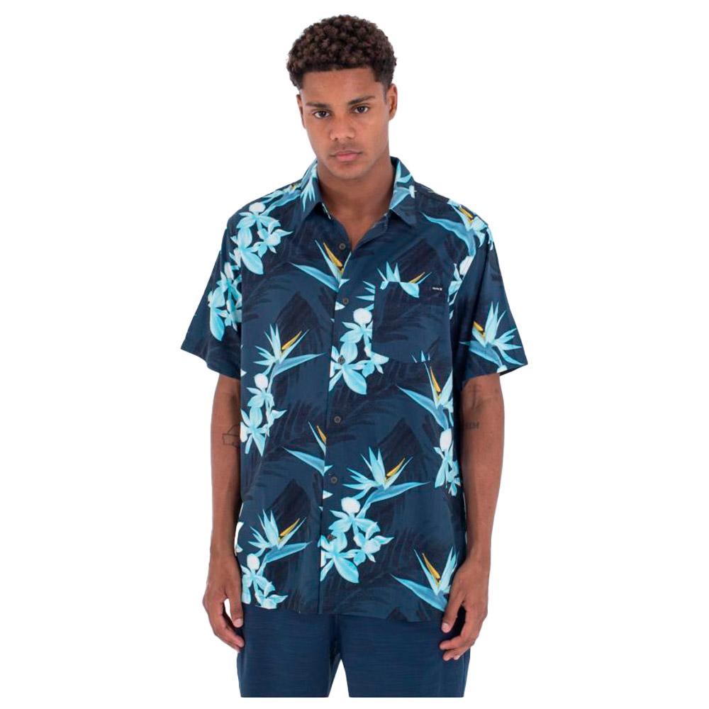 Hurley - Rincon Short Sleeve Armored Navy - L - Hemd - Größe L - Rot - Herren - Glisshop.de