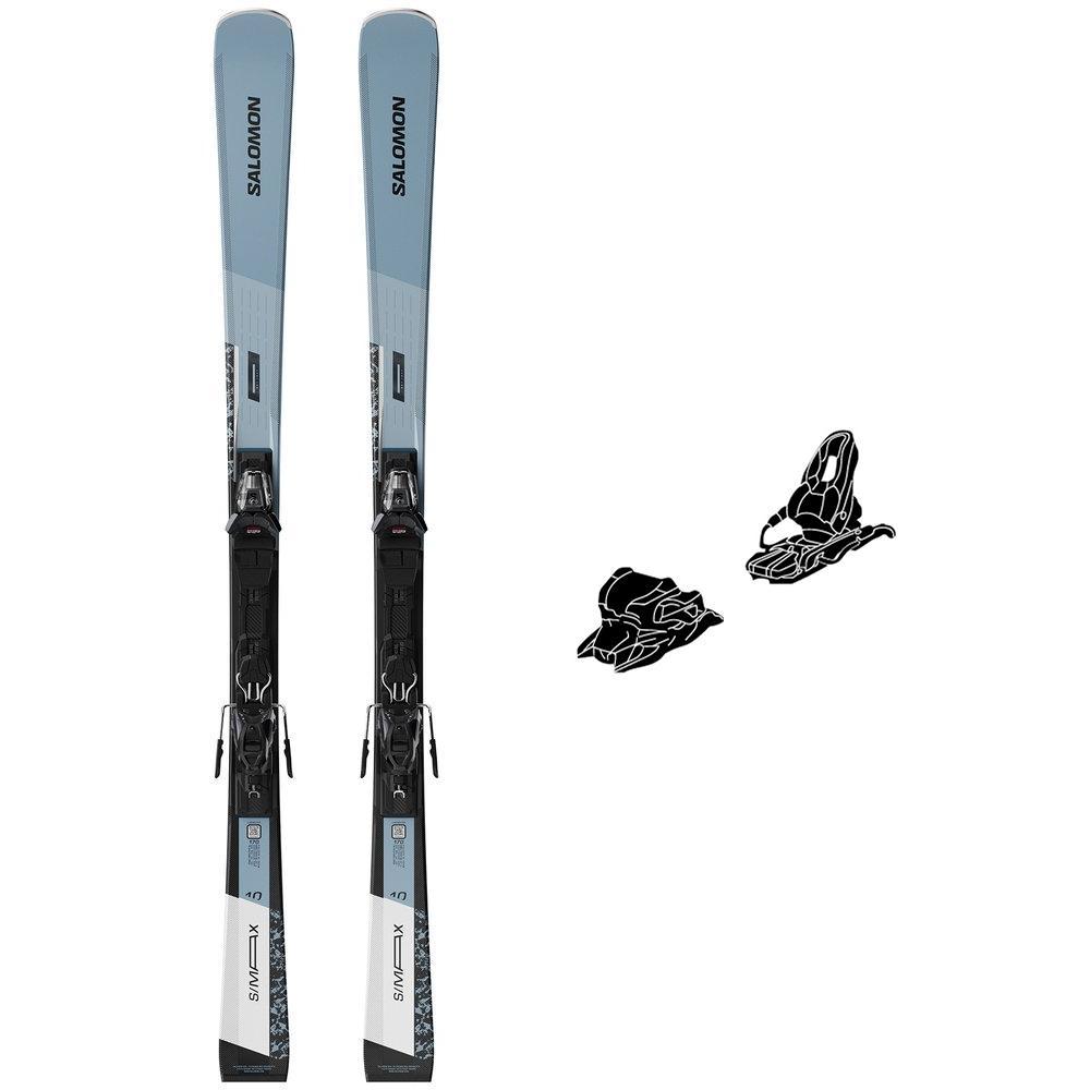 Salomon - Pack Ski E S/Max 10 - 170 + M11 Gw L80 Black Grey - Ski