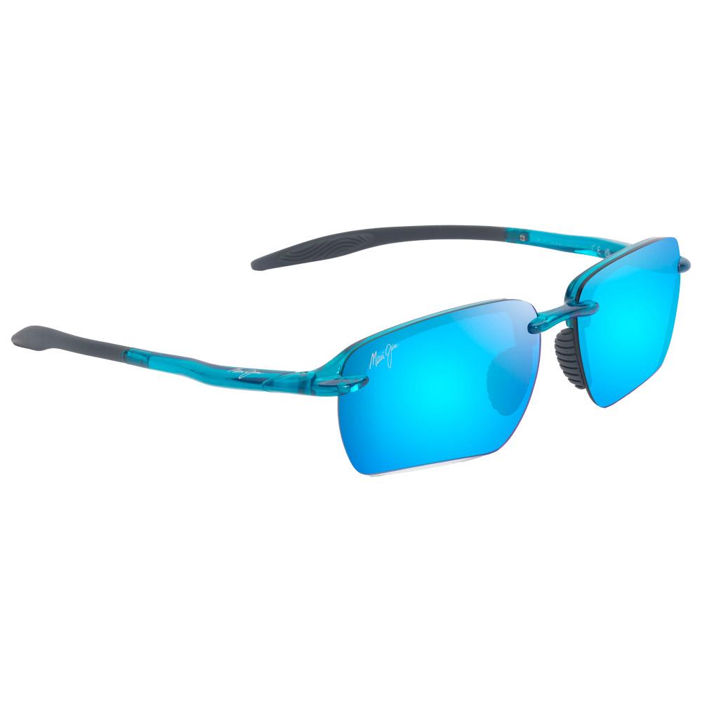 Maui Jim - Hookipa Ultra G Asian Fit Shiny Transparent Blue Blue Hawaii MauiUltra - Sunglasses
