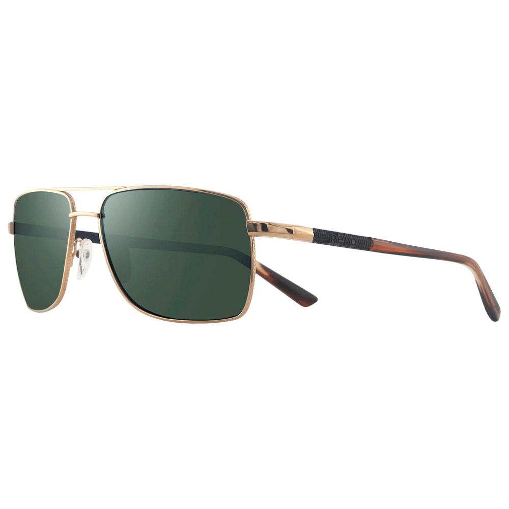 Revo - Ray Gold Crystal Smoke Green Polarized - Sunglasses