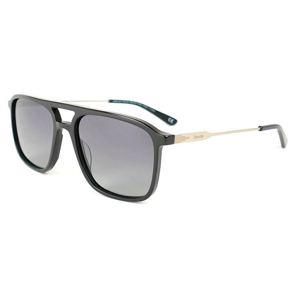 Binocle Eyewear - Milano Silver Black Grey Polarized - Sunglasses
