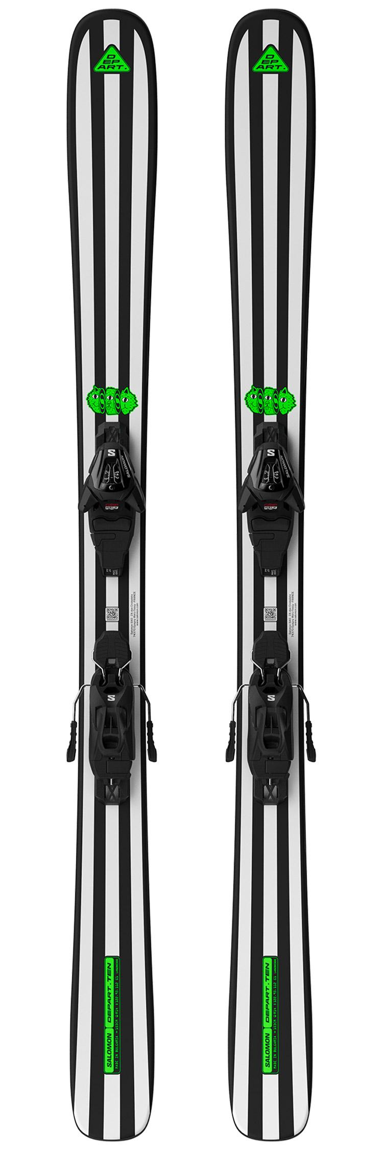 Salomon - Pack Ski L Départ Ten - 143 + L L6 Gw 90 Black Silver - Ski