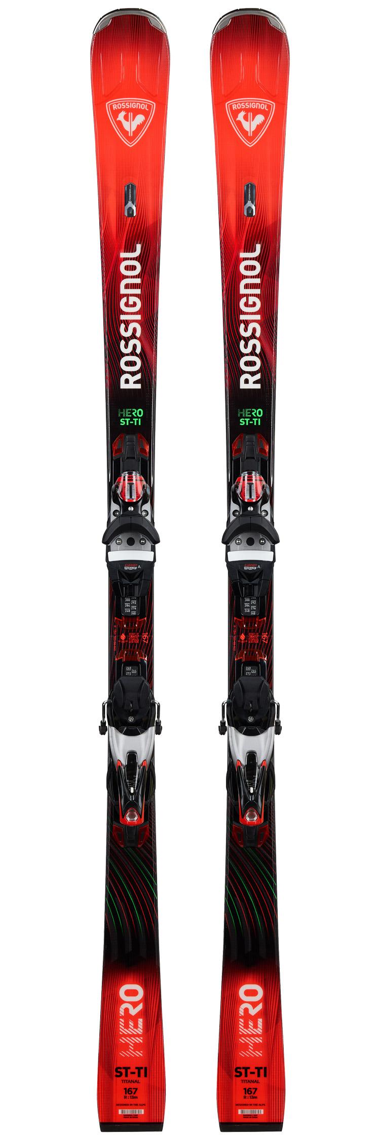 Rossignol - Pack Ski Hero St Ti Konect - 167 + Nx 12 Konect Gw B80 Silver Red - Ski - Größe 167 - Rot - Herren - Glisshop.de