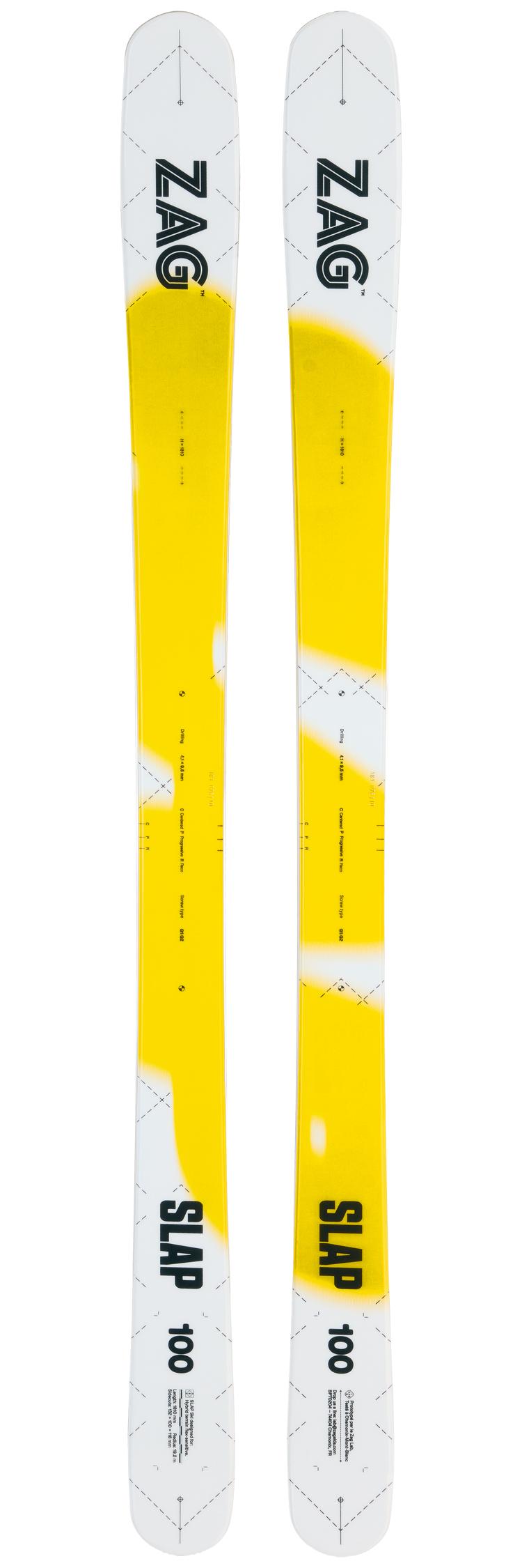 Zag - Pack Ski Slap 100 Yellow - 166 + Attack Lyt 11 Gw Br.110 Solid Black - Ski