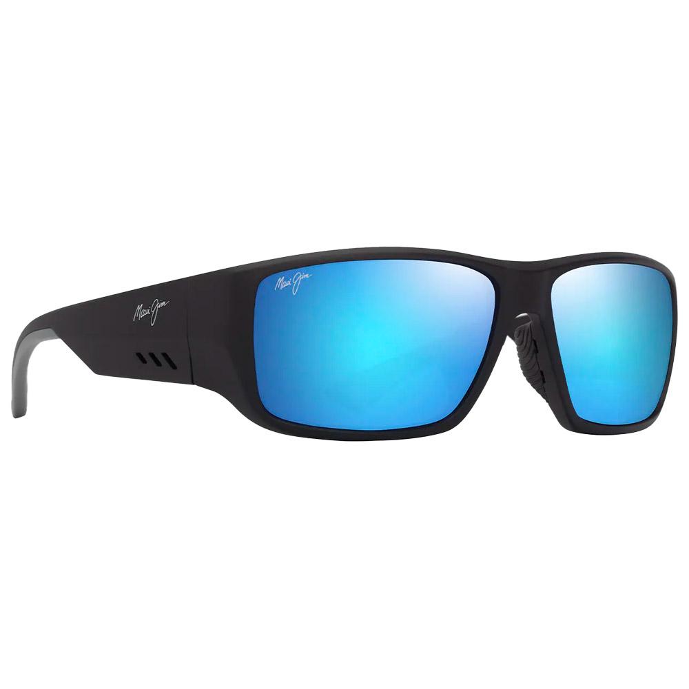 Maui Jim - Keha Asian Fit Noir Mat Bleu Hawaï Minéral SuperThin - Sunglasses