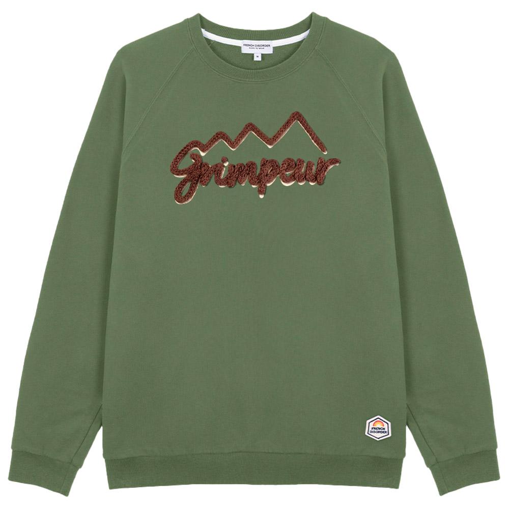 French Disorder - Clyde Grimpeur Tricotin Khaki - XL - Sweatshirt - Größe XL - Kaki - Herren - Glisshop.de
