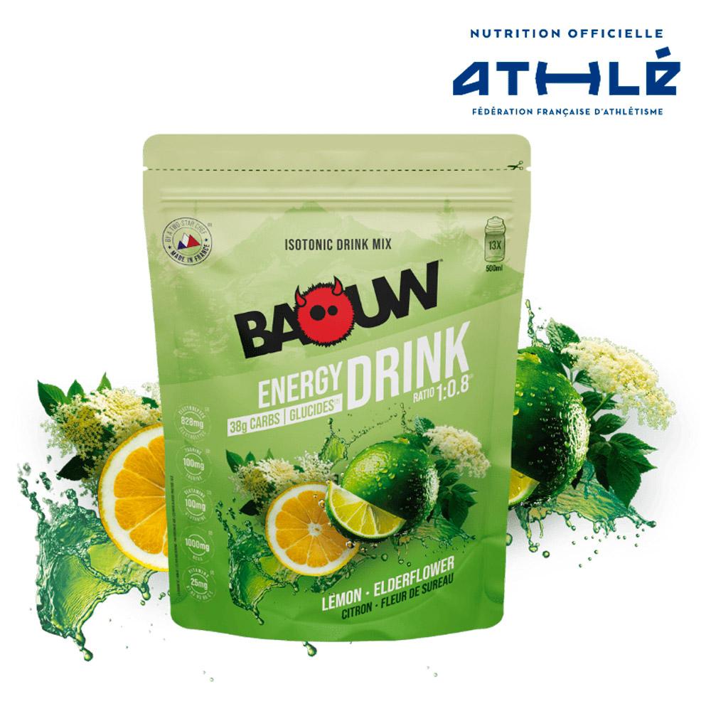 Baouw - Énergétique Isotonique Bio 585 g. Citron Fleur De Sureau - Drink