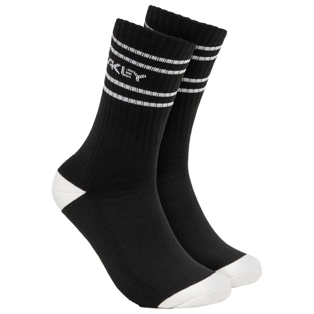 Oakley - Icon B1B Socks 2.0 Black White - L - Socken - Größe L - Schwarz - Glisshop.de