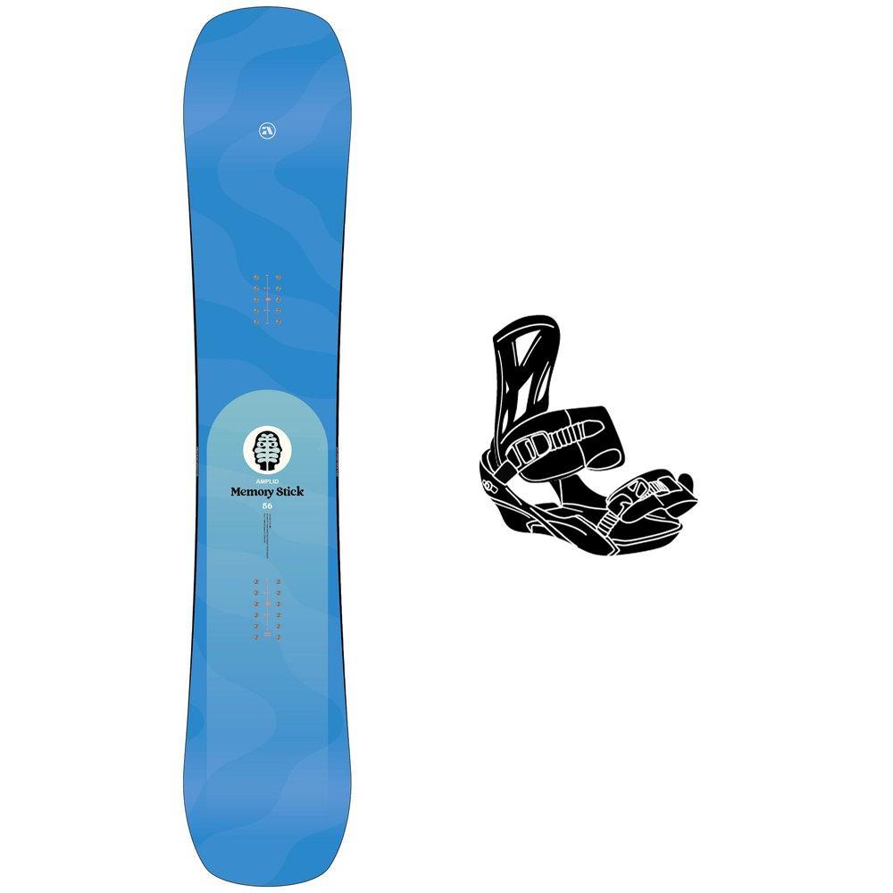 Amplid - Snowboard set Memory Stick + bindings - Snowboard