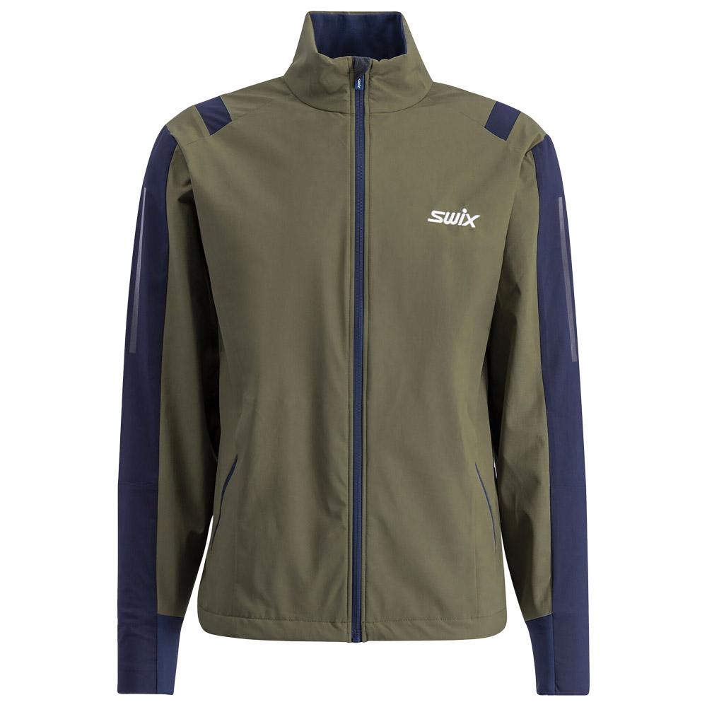 Swix - Infinity Jkt Men Olive Dark Navy - S - Nordic jacket