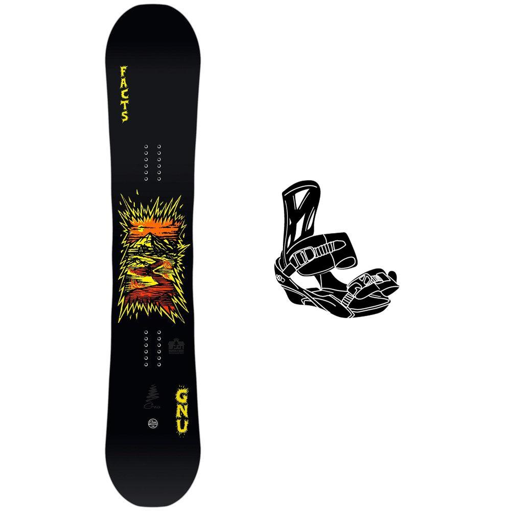 Gnu - Snowboard set Facts + bindings - Snowboard