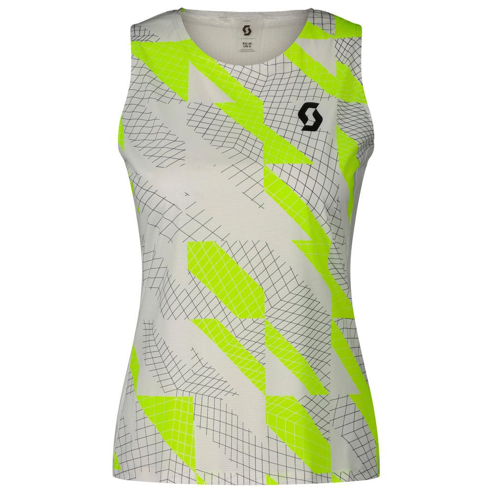 Scott - Tank W's Rc Run White Black - XS - Trail T-Shirt - Größe XS - Schwarz - Damen - Glisshop.de
