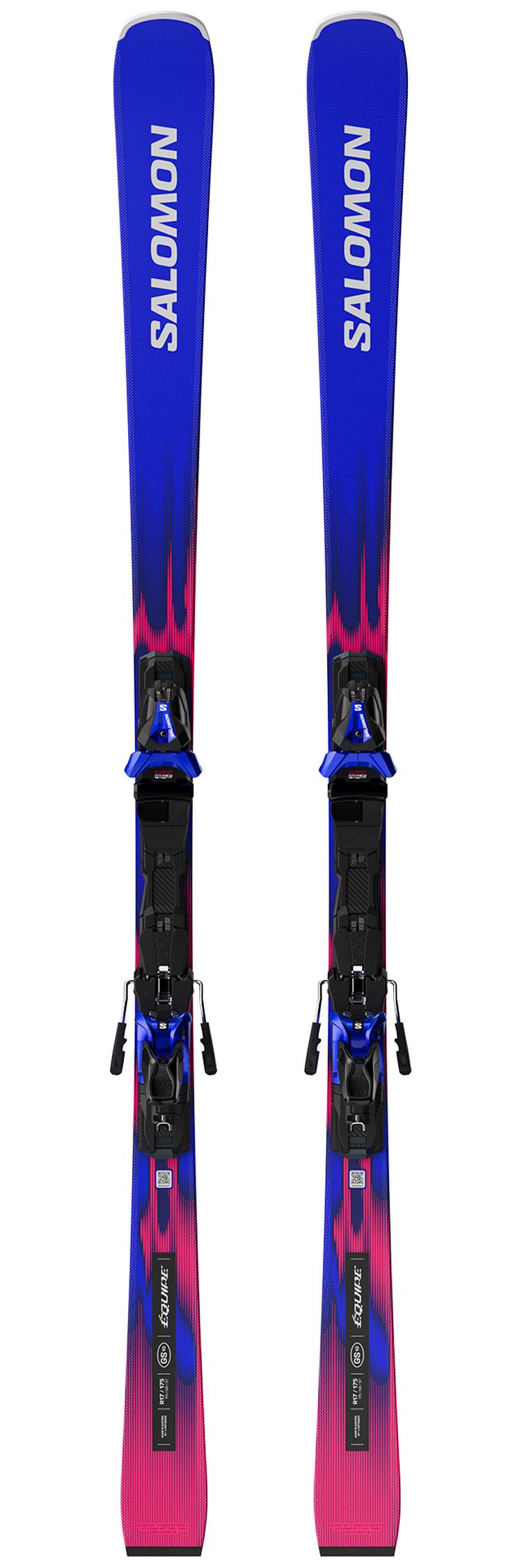 Salomon - Pack Ski Equipe Gs 10 - 170 + E Mi12 Gw Race Race Blue Black White - Ski