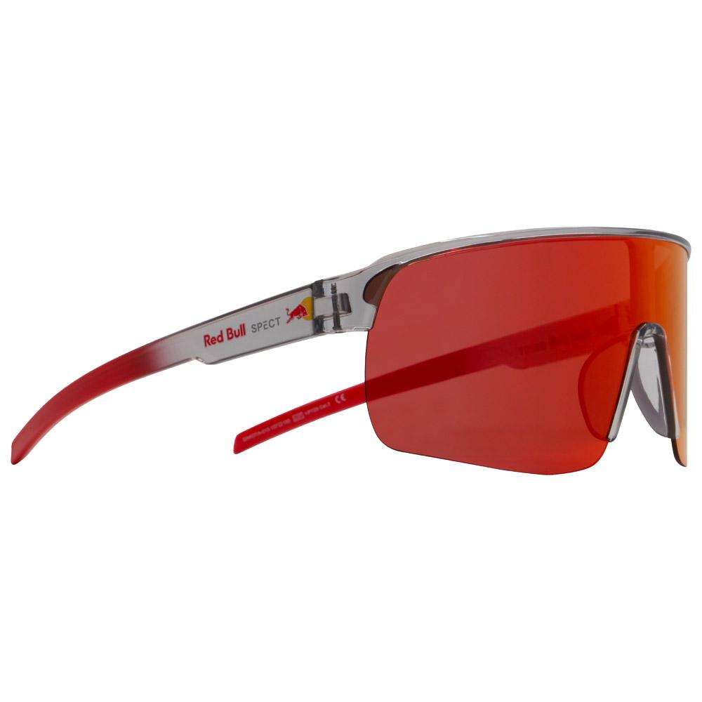 Red Bull Spect - Dakota Shiny X'Tal Light Grey Brown Red Orange Mirror - Sonnenbrille - Rot - Glisshop.de