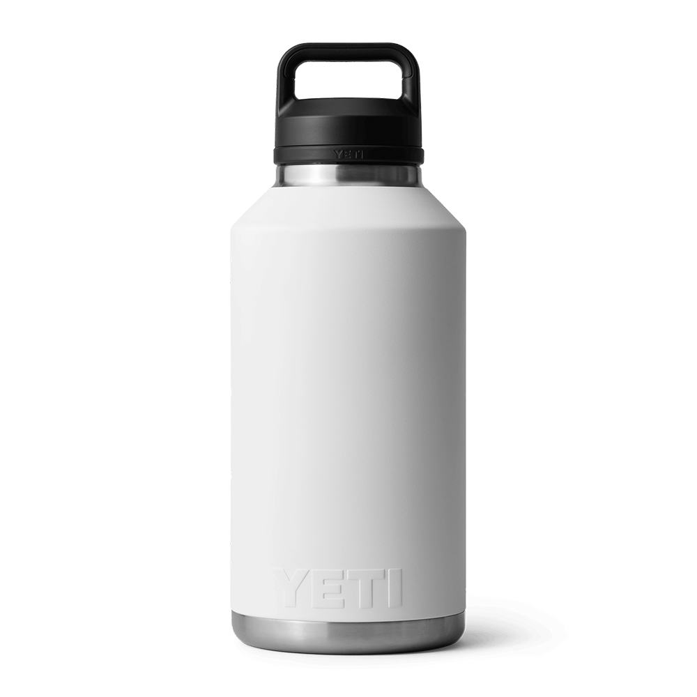 Yeti water store bottle white