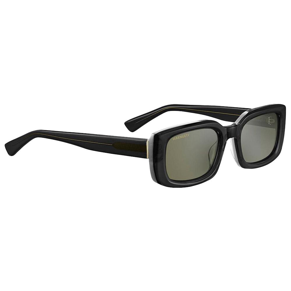 Serengeti - Nicholson Shiny Black Transparent Layer Mineral Polarized 555nm - Sonnenbrille - Schwarz - Glisshop.de